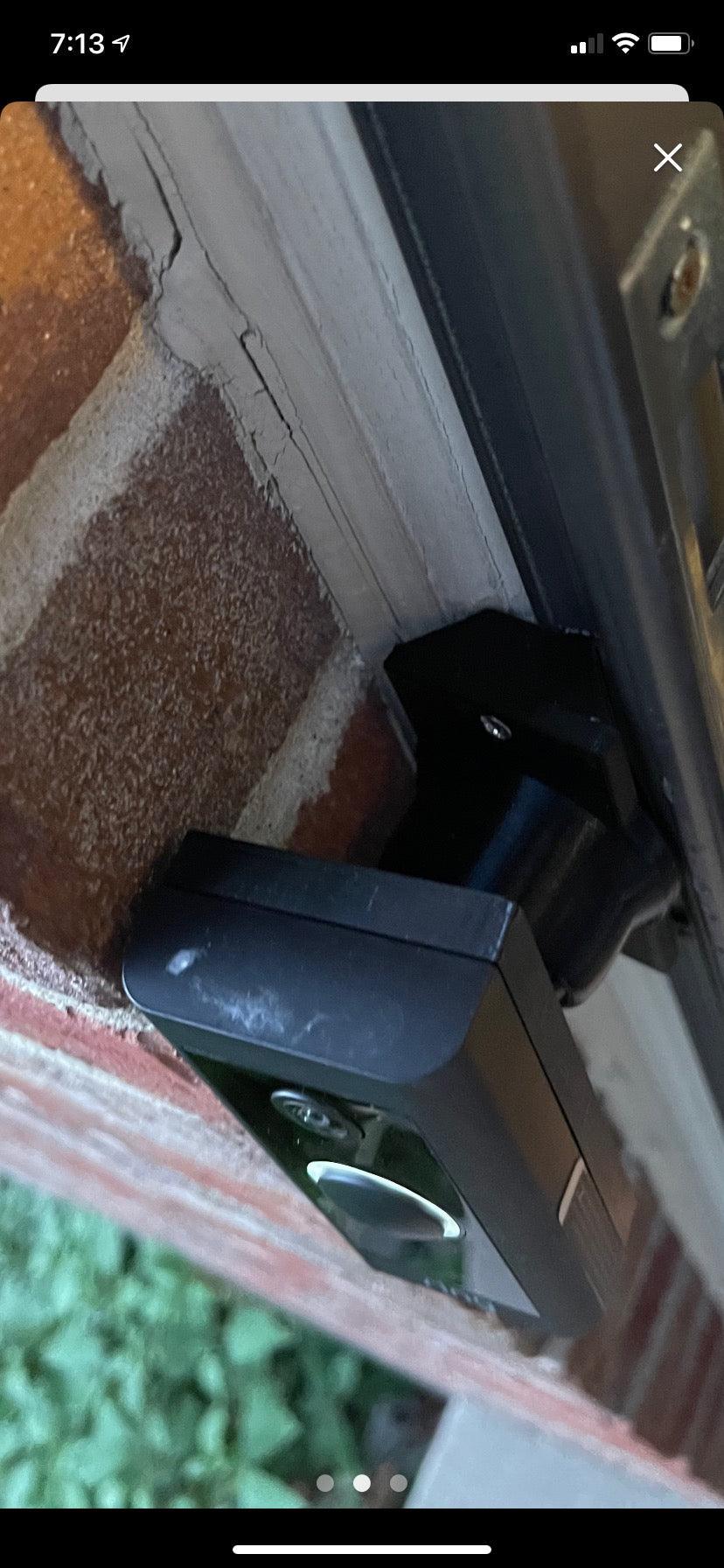 Swivel 35° Mount for Wyze V2 Doorbell - Adjustable Swivel Version for Frontal Angle Adjustments - DoorbellMount.Com