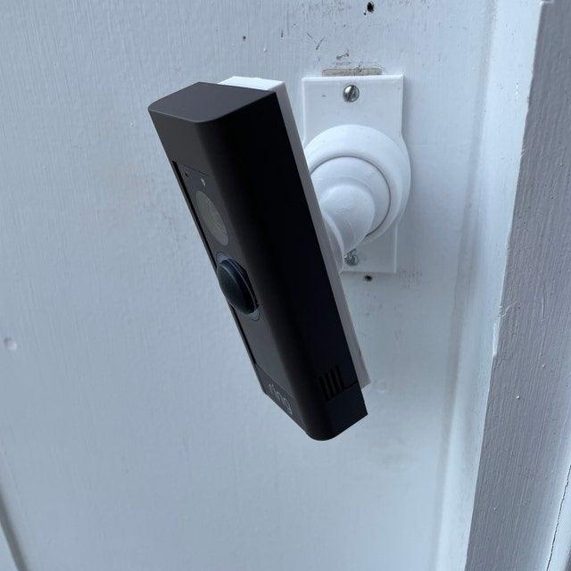 Swivel 90° Mount for Ring Pro2 Doorbell - Adjustable Swivel Bracket for Perpendicular or Side wall Doorbell Installations - DoorbellMount.Com