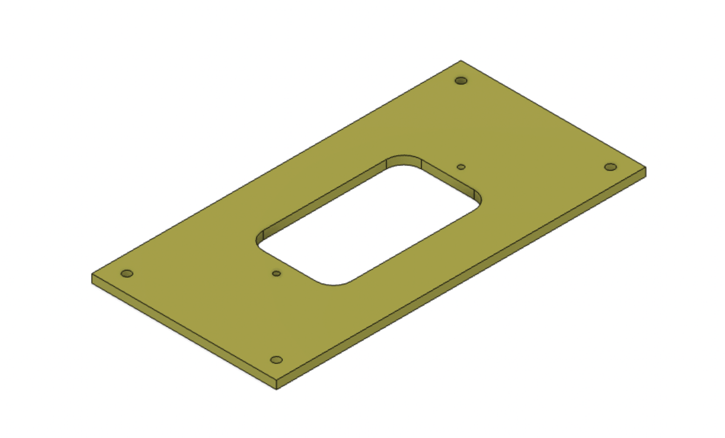 Custom Backplate 5.25 x 2.625 for Adjustable Mounts - DoorbellMount.Com