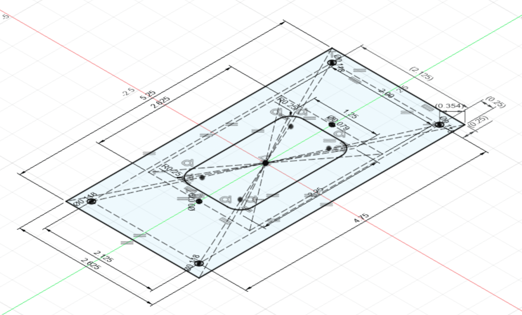 Custom Backplate 5.25 x 2.625 for Adjustable Mounts - DoorbellMount.Com